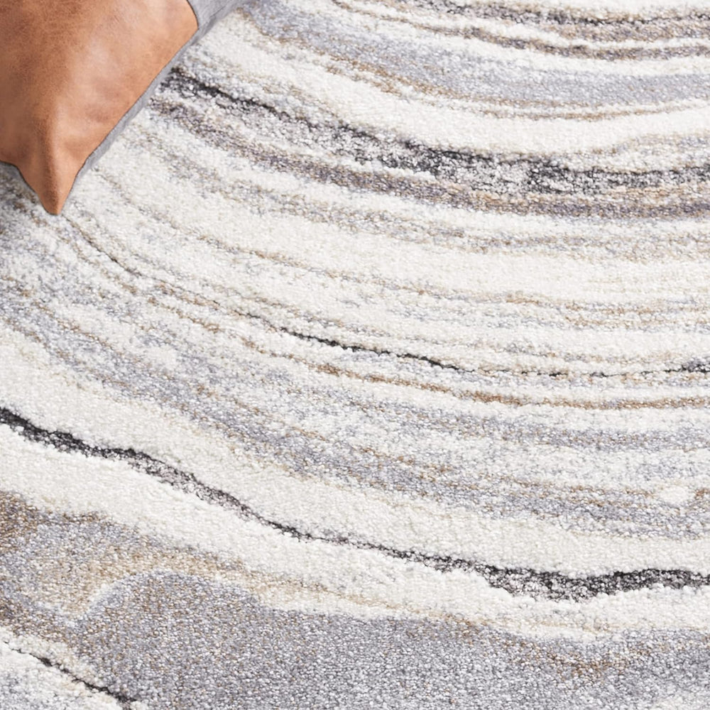 SAFAVIEH Cyrus Shag Collection Area Rug - 9' x 12', Ivory & Grey,...