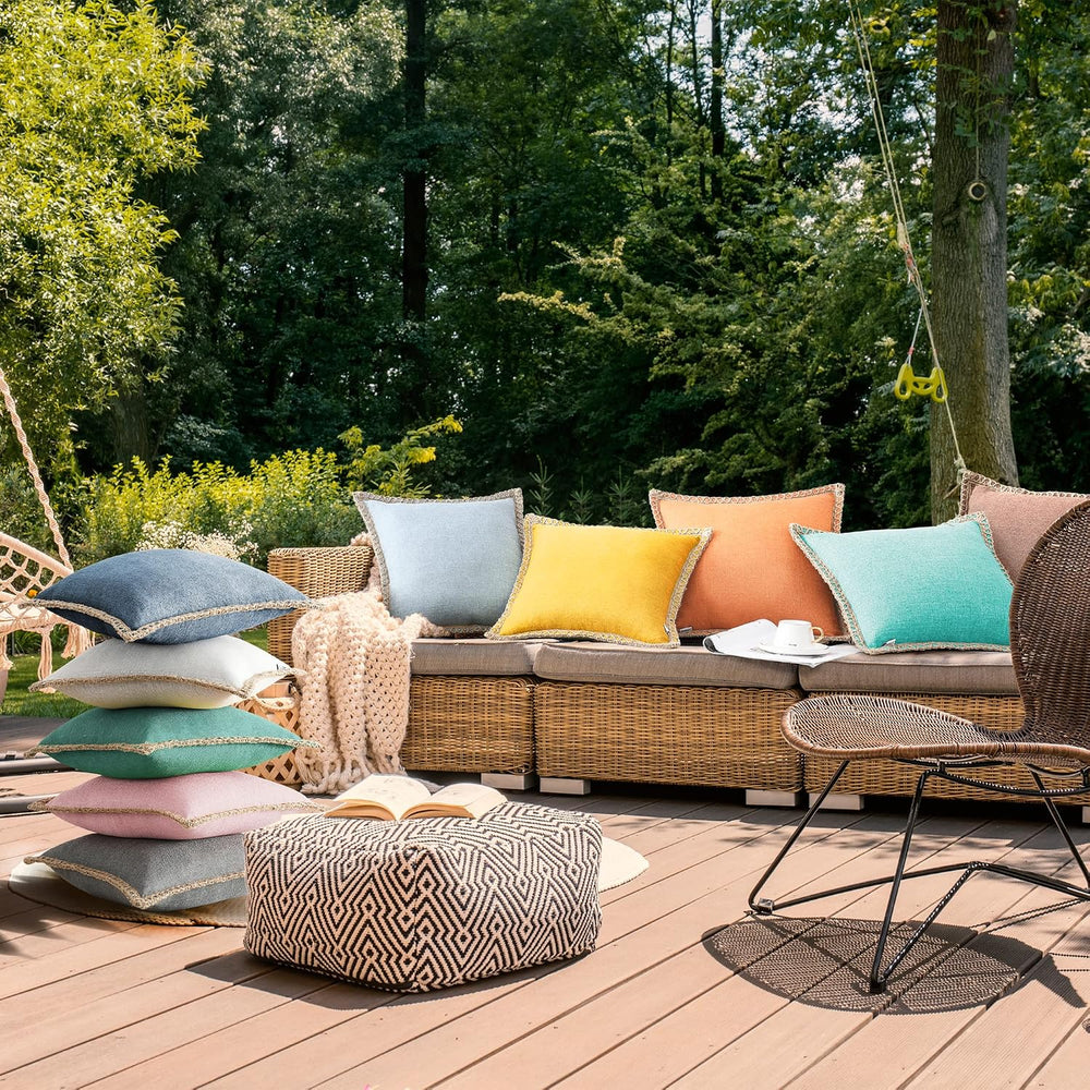 Throw Pillow Covers 26x26 Outdoor Decorative Pillows Cover for Couch