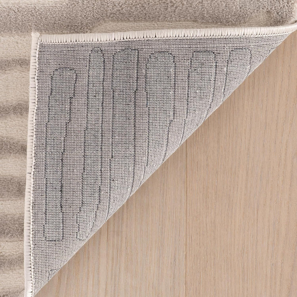 nuLOOM Kailani Cream/Grey Abstract Washable Area Rug, 3' x 5'