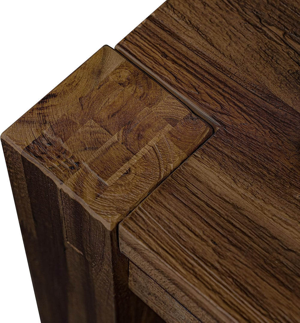 East West Furniture CN6-07-T Celina Dining Room Table - Rectangle Rustic Farm...