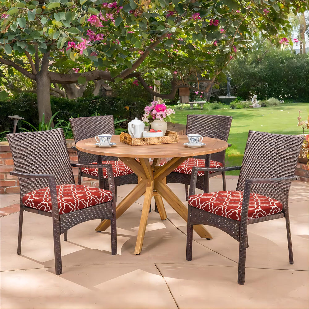 HARBOREST Outdoor Chair Cushions Set of 4, Water Resistant Patio Chair Cushio...
