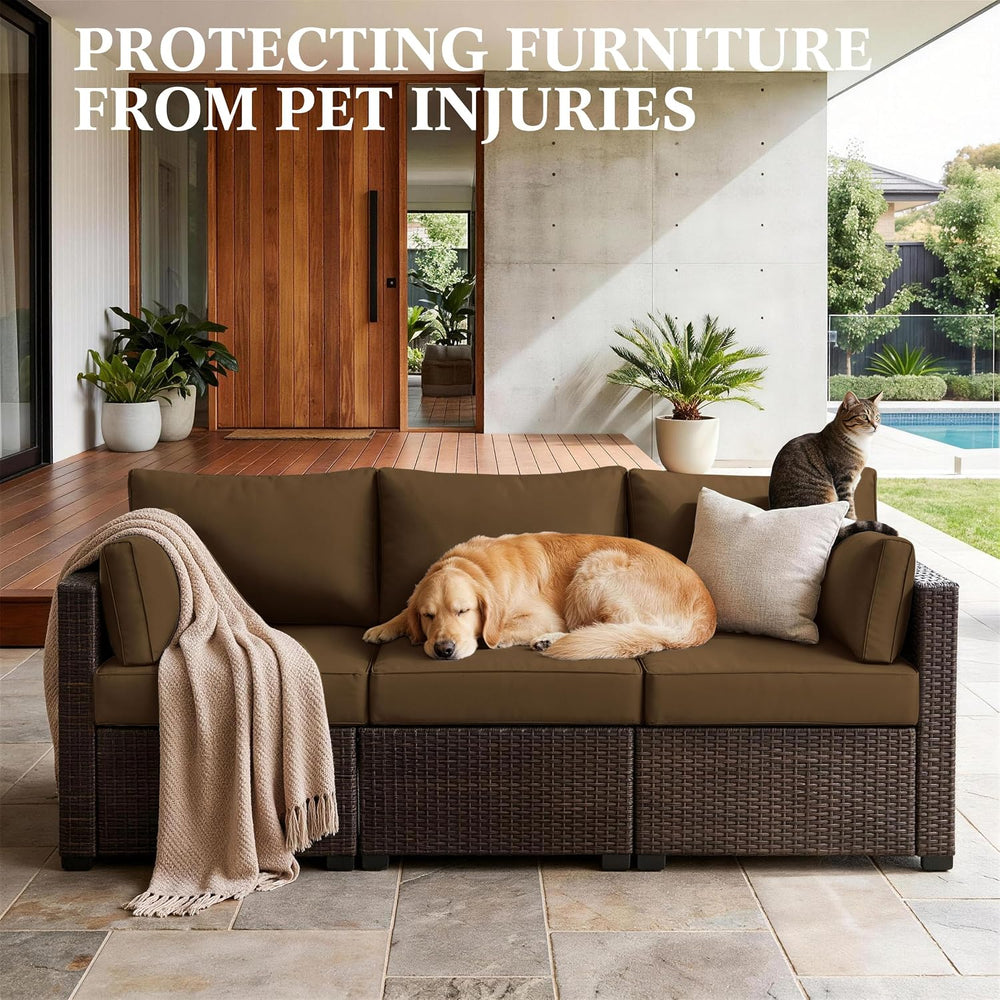 8p Outdoor Cushion Slipcovers Patio Cushion Covers Replacement, Covers Only