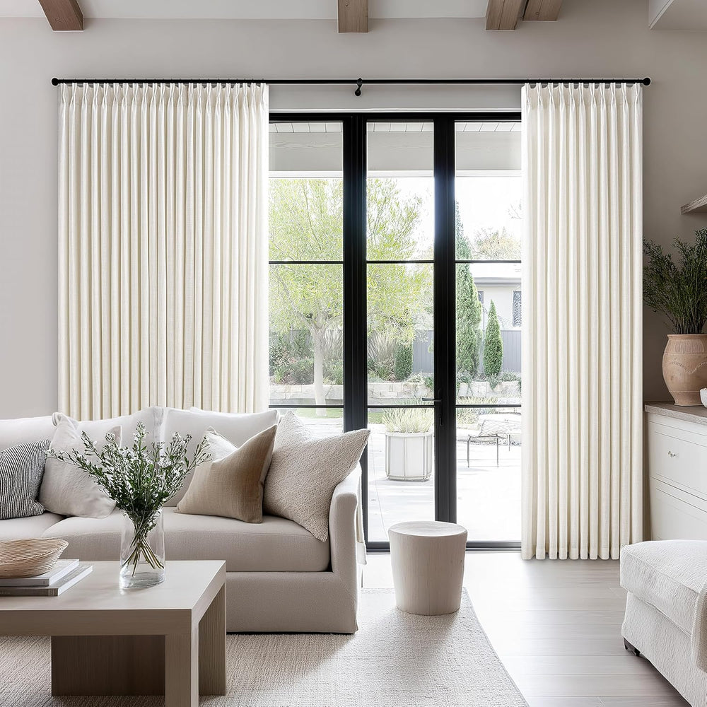 Extra Wide Pleated Curtains 108 Inches Long 100 Inch Width 100x108