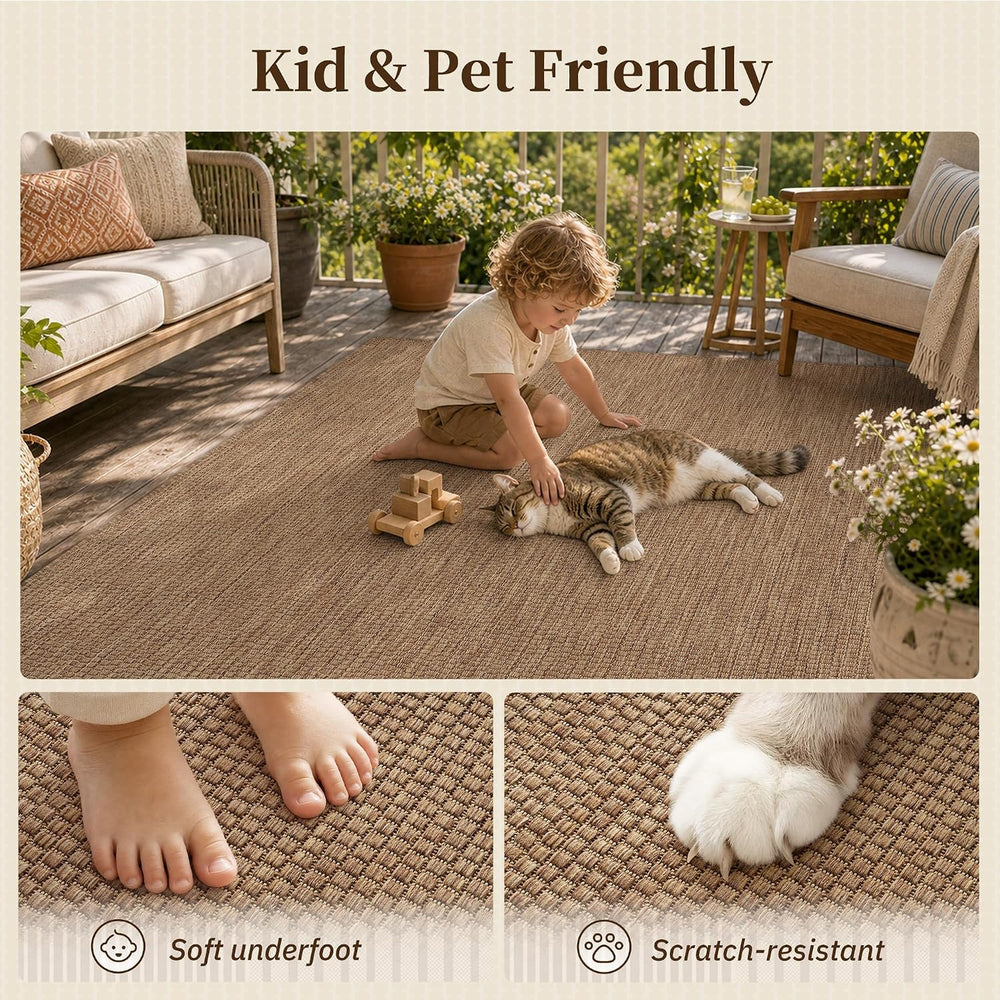 PADOOR-Outdoor Rug-Patio Rug 5x7 ft Polypropylene Indoor Outdoor Rugs Outdoor...