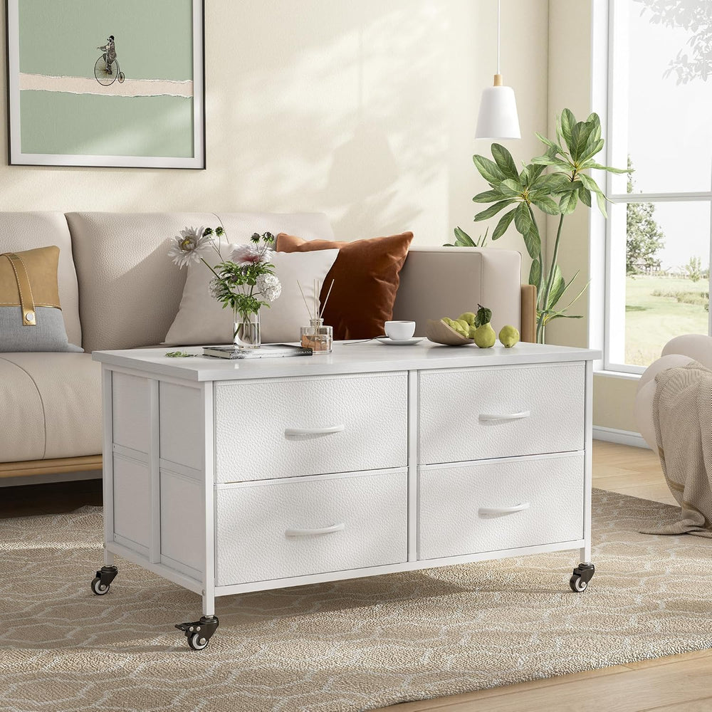 EnHomee Coffee Table with Storage, Modern Coffee Tables for Living Room with ...