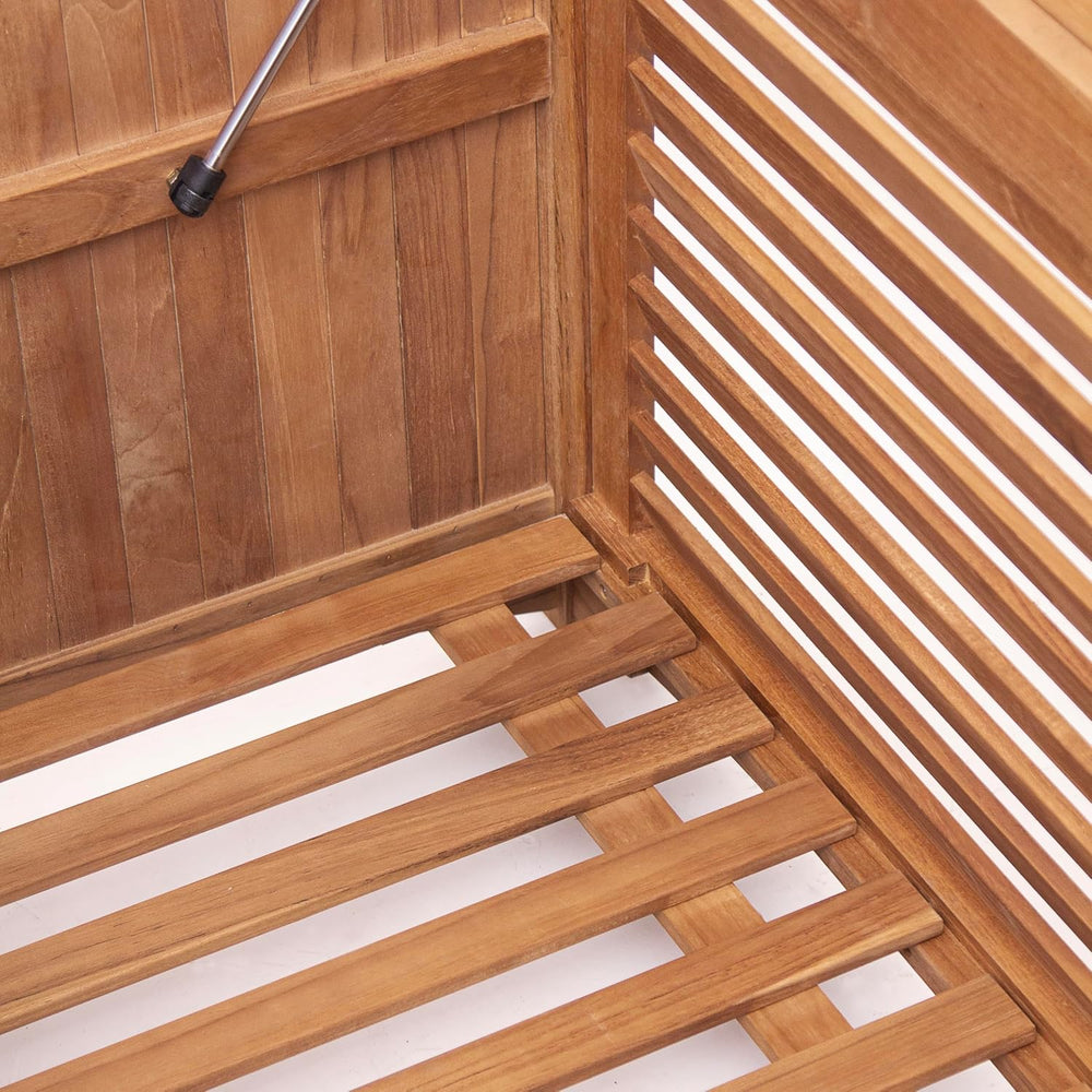 Cambridge Casual Arie Teak Outdoor Deck Storage Box Include Free Water Resist...