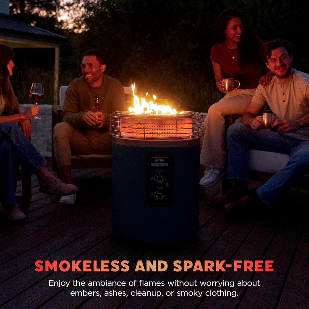 Ninja Fireside360 Fire Pit/Heater, 80,000 BTU, 3 Modes, Cyberspace
