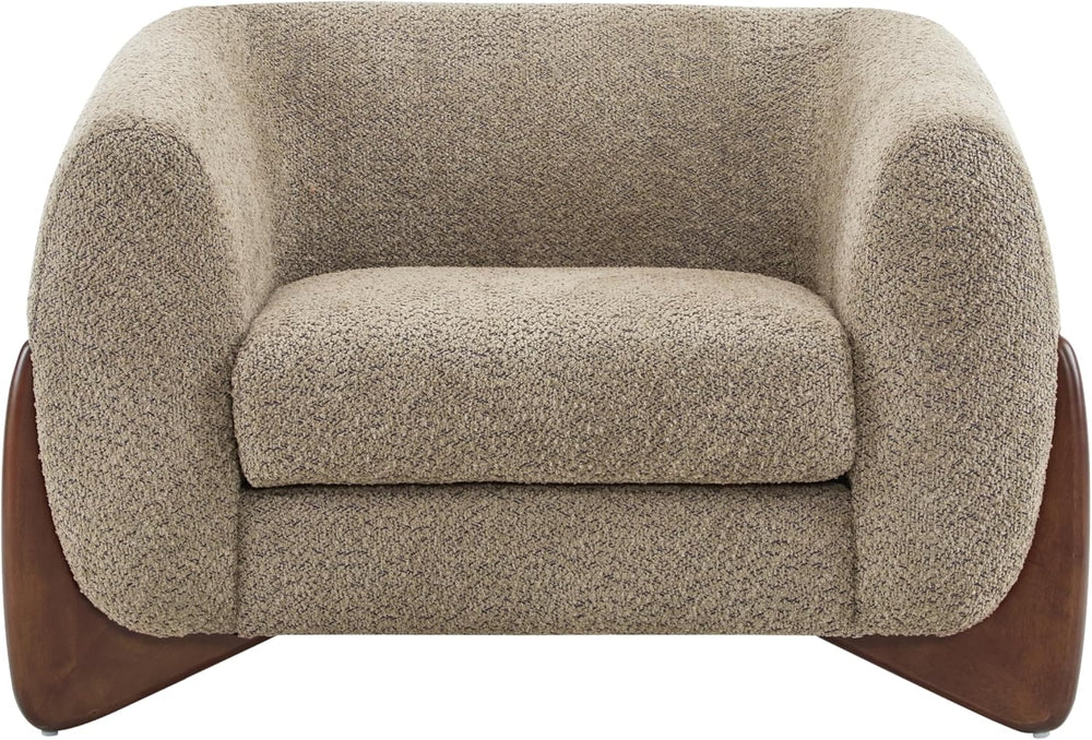 Christopher Knight Home Holly Modern Boucle Fabric Upholstered Club Chair for...
