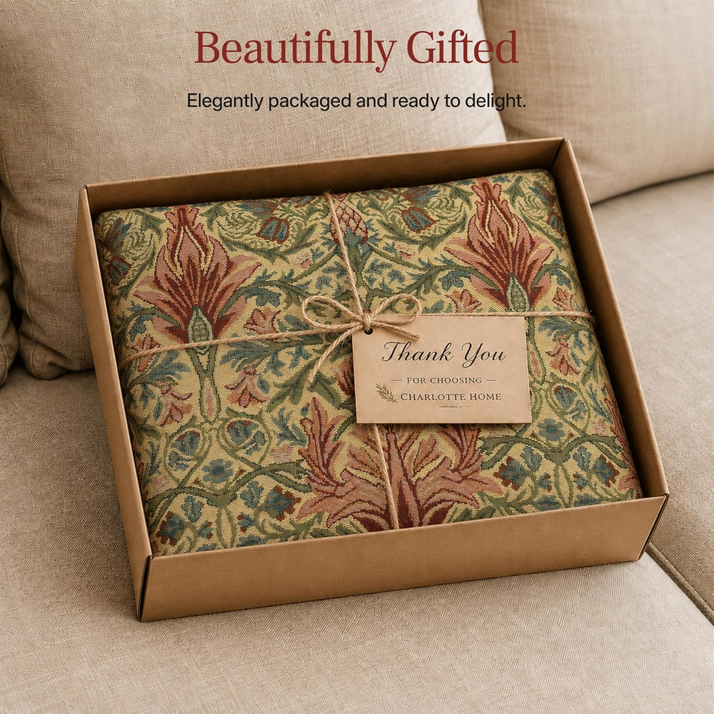 William Morris Snakeshead Tapestry Throw Pillow Cover 16 x 16 in