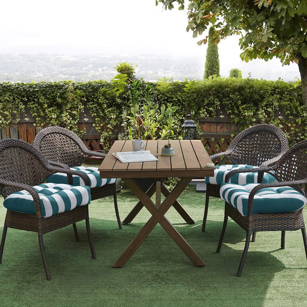 Sweet Home Collection Patio Cushions Outdoor Chair Pads Premium Comfortable T...