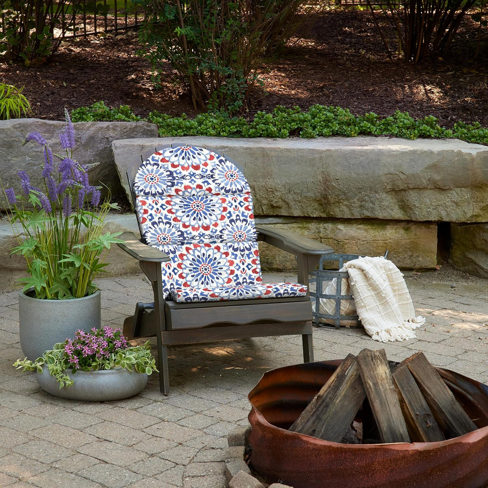 Arden Outdoor Adirondack Chair Cushion, Foam, 20x46, Clark Blue