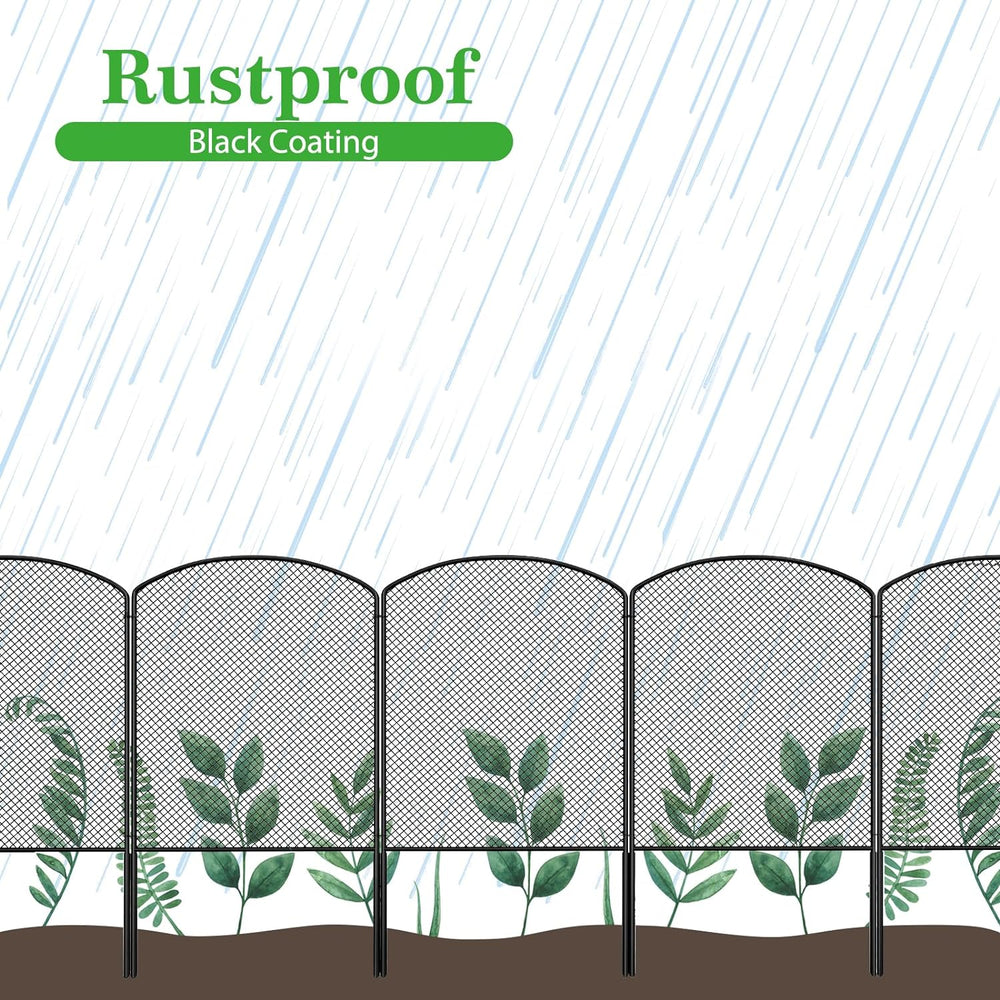 Mesh Decorative Garden Fence Fencing 24in (H) x 10ft (L) Dog Animal Barrier