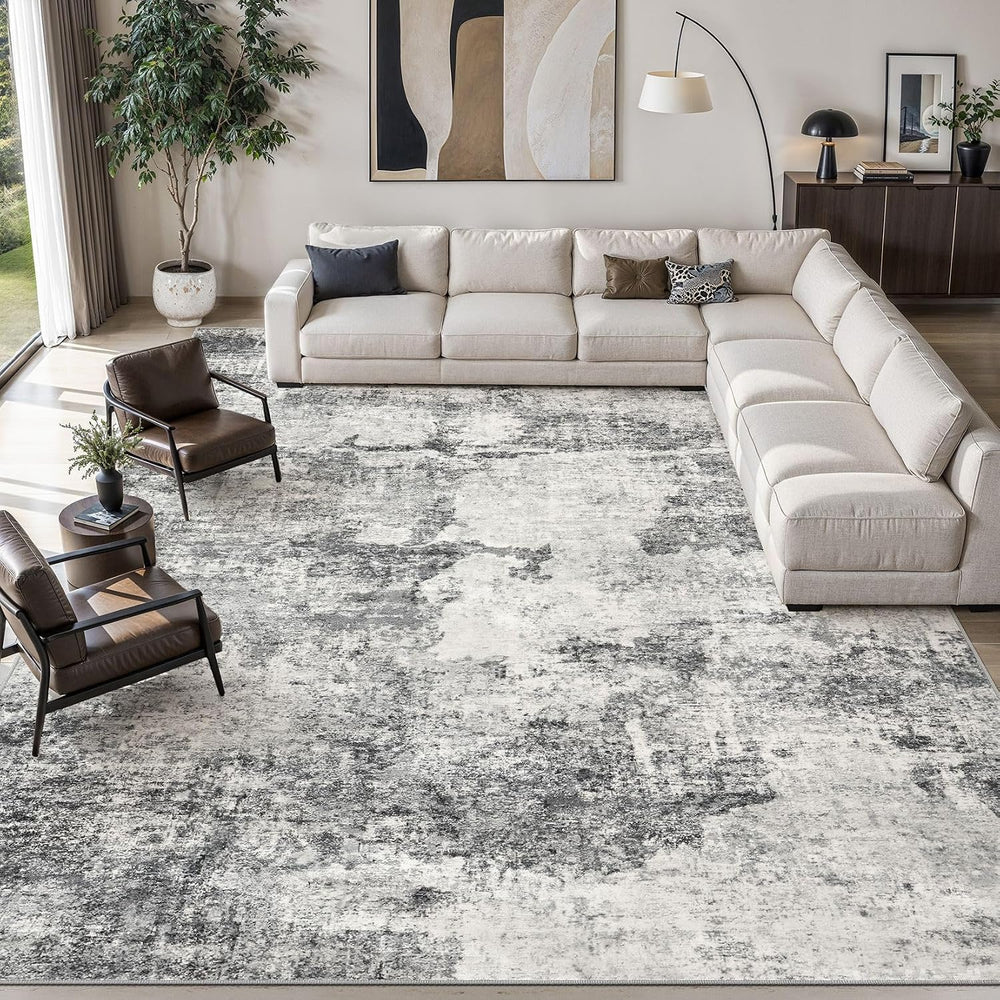 DMOYEST 10x14 Area Rug for Living Room Washable Abstract Indoor Carpet