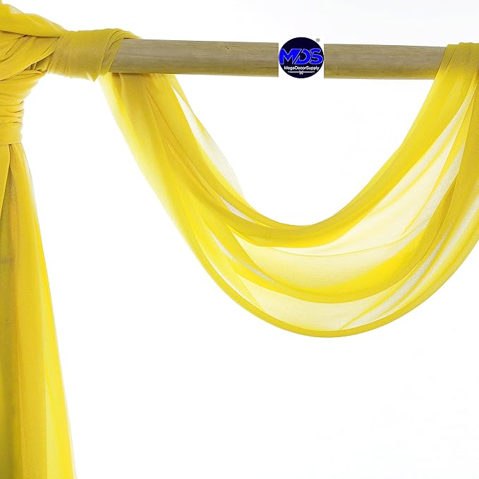 MDS Halloween Chiffon Draping Fabric - 1 Panel, 30" Wide x 30ft Long - S...