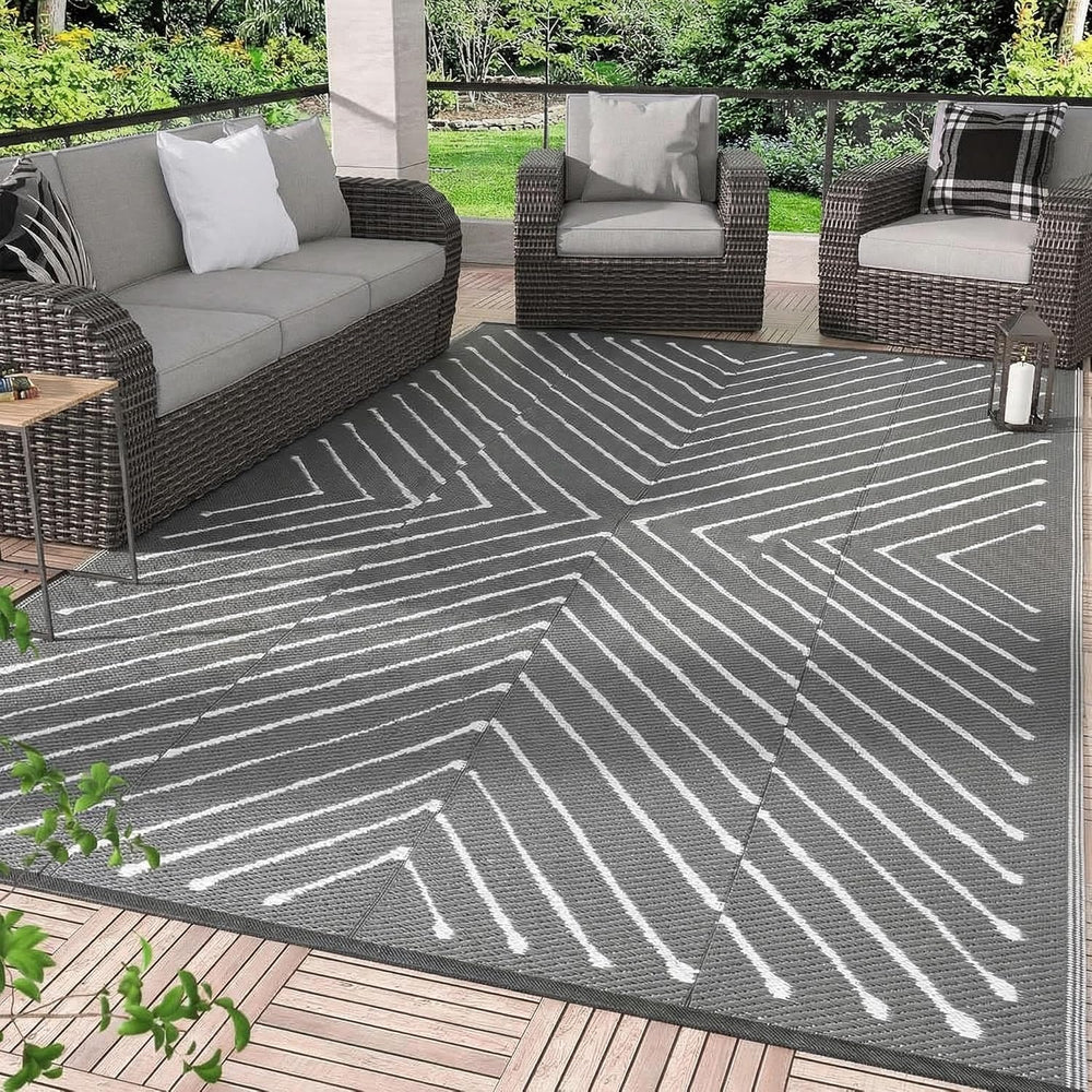 Garvee 8x10 Outdoor Patio Carpet Reversible Waterproof, Large Portable RV Cam...