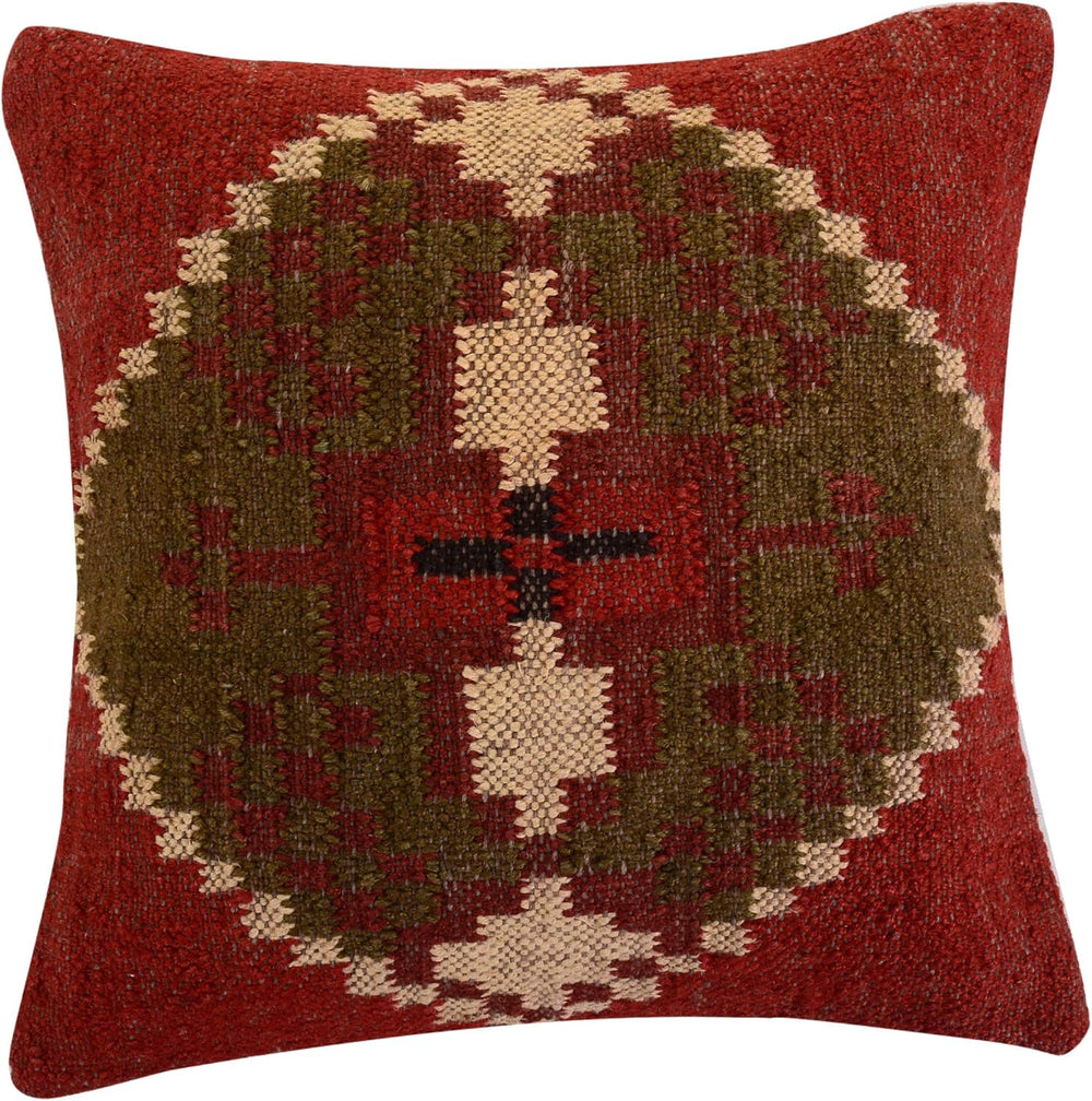 Trade Star 70% Jute 30% Wool Kilim Throw Pillow Covers 18x18 Inche