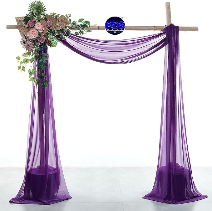 MDS Halloween Chiffon Draping Fabric - 2 Panel, 30" Wide x 100ft Long - ...
