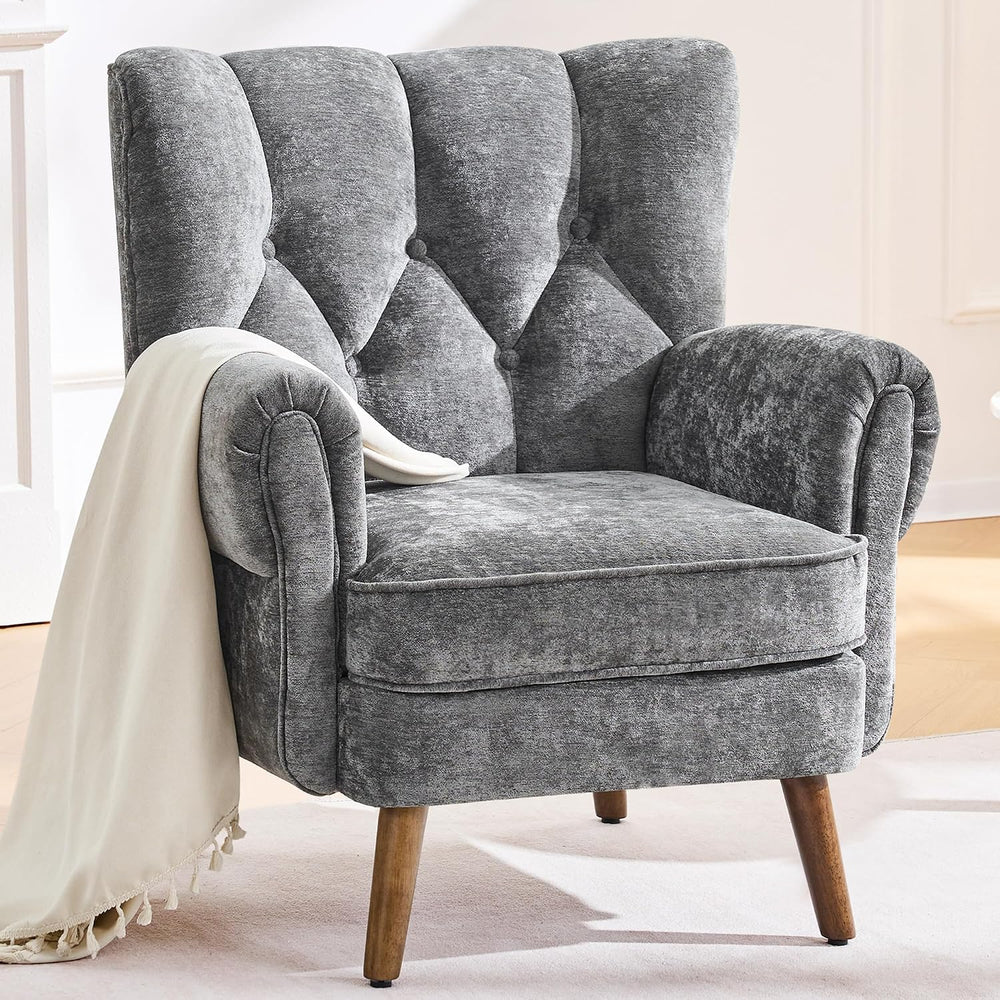 Wingback Accent Chairs for Living Room, Mid-Century Modern Living Room Chairs...