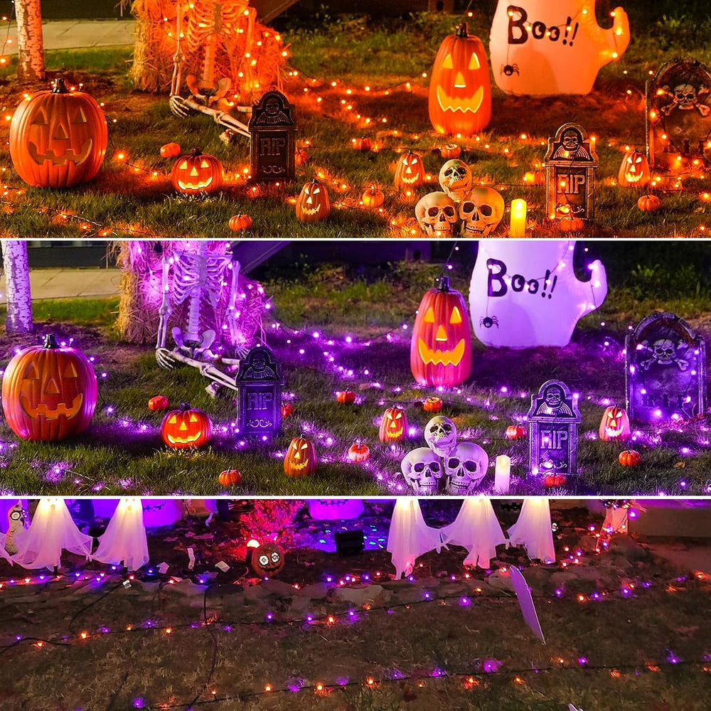 Joomer Halloween String Lights - 100FT 300LED Plug-in RGB String Lights