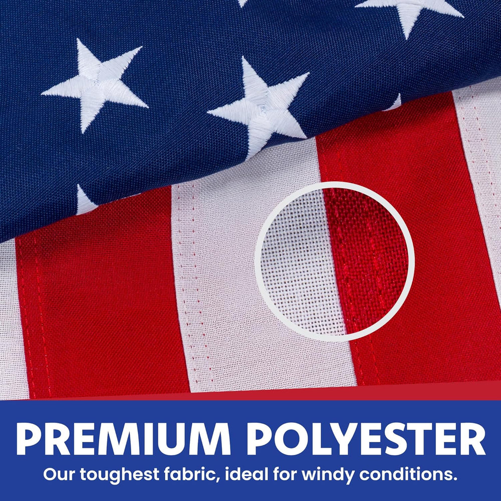 American Flag 5x8 Heavy Duty - Outdoor USA Flag Made in USA