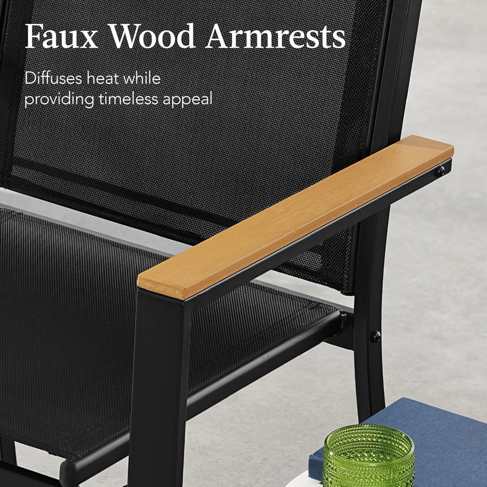 Best Choice Products 4-Piece Outdoor Textilene Patio Conversation Set, Backya...