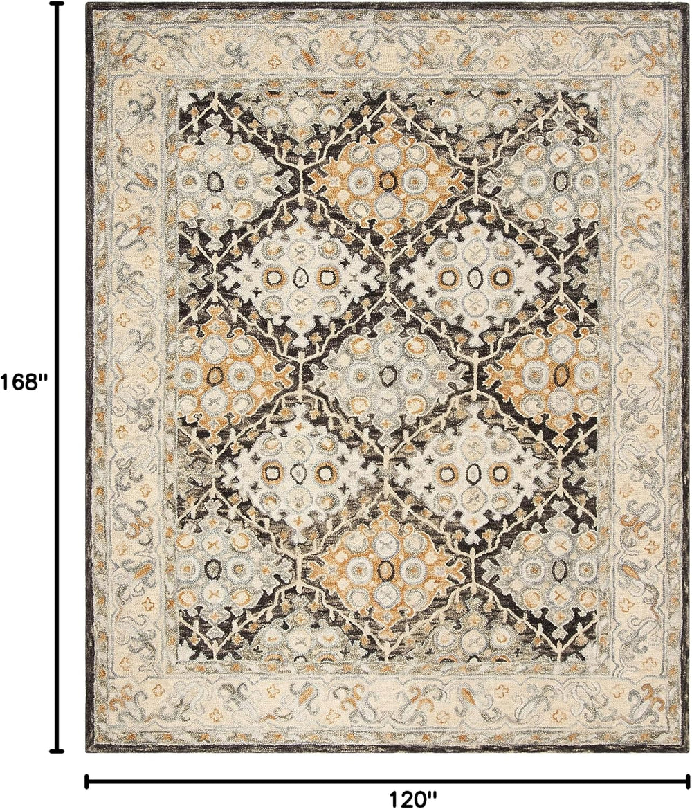 SAFAVIEH Aspen Collection Area Rug - 10' x 14', Beige & Brown, Ha...