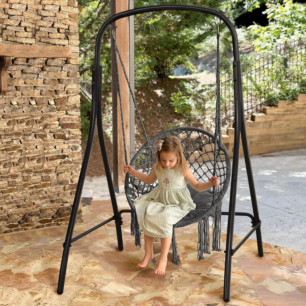 SUNCREAT Hammock Chair with Stand Included, Heavy Duty Hanging Chair with Sta...