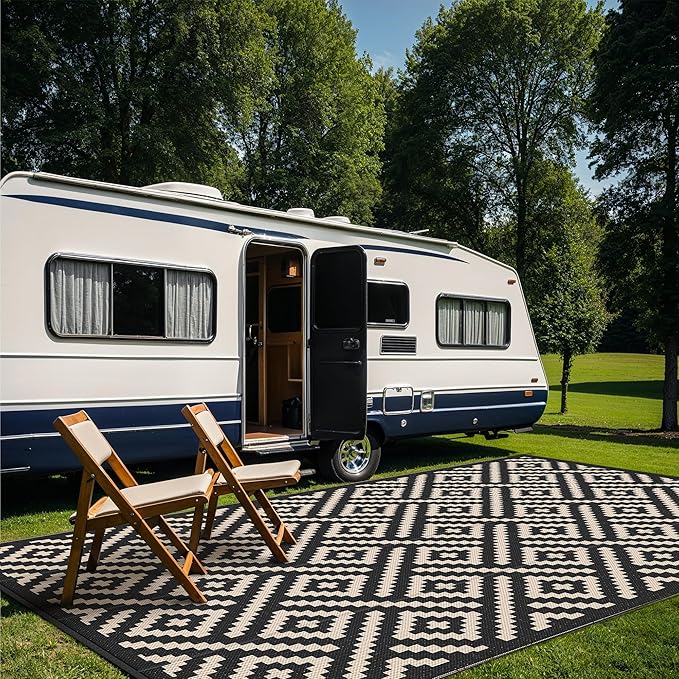 GENIMO Outdoor Rug for Patio Clearance, 10'x14' Waterproof Large Camp...
