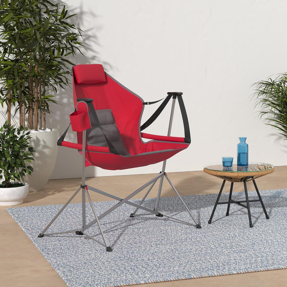 Member's Mark Swing Chair Lounger (Jester Red), 37.8 In x 27.2 In x 44.1 In