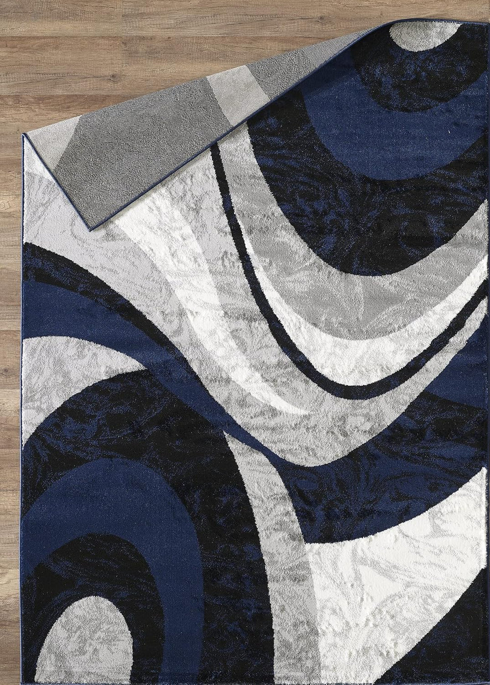 Yafa Home Fashion Modern Contemporary Swirls Design Area Rug, Luxurious, Eleg...