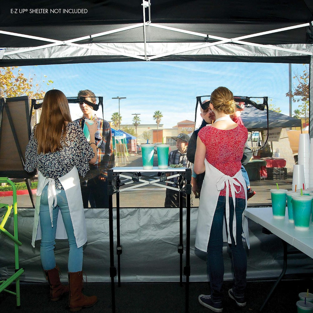 E-Z UP Food Booth Sidewall Kit, Set of 4, Fits 10x10 Straight Leg Canopy Tent...