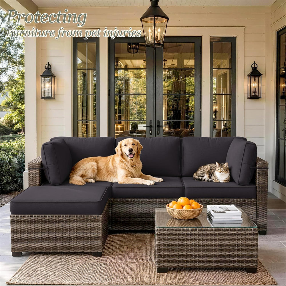 9 Pcs Outdoor Patio Cushions Covers Replacement Sets, Covers Only
