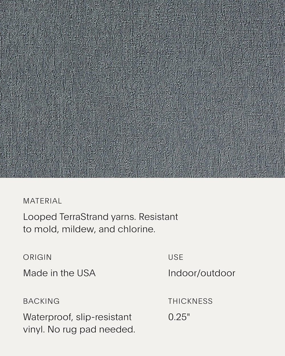 Chilewich Martha By Martha Stewart Heathered Shag Doormat