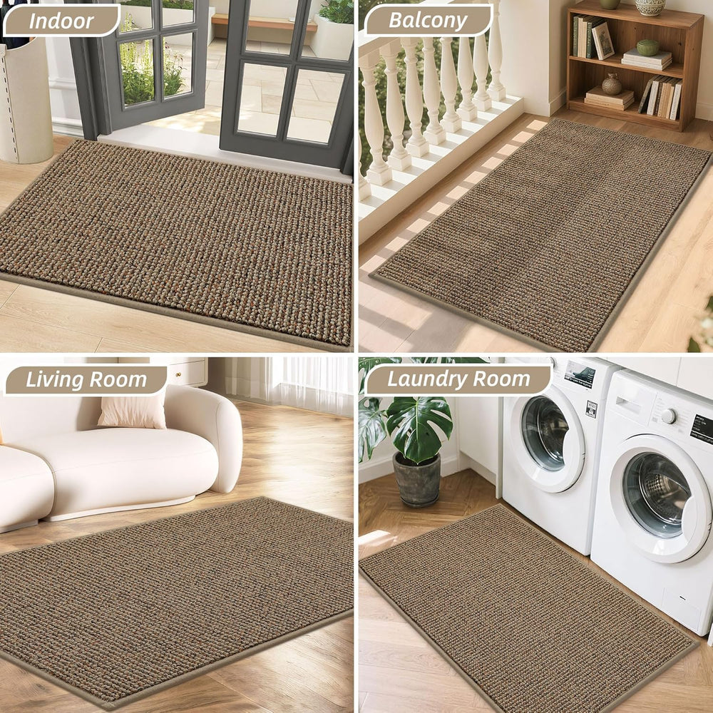 BEQHAUSE Dirt Trapper Door Mat 32" x 48", Non-Slip Washable Doormat...