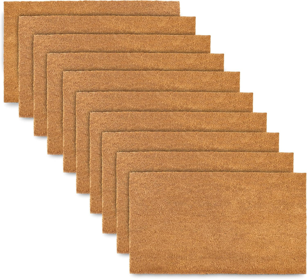 Blank Doormat Coir 30x17 Inch for Screen Printing, Welcome Mat Porch 10pk