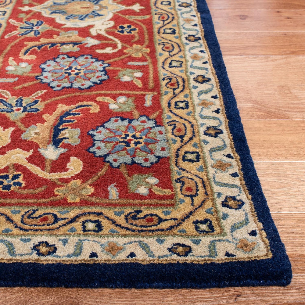 SAFAVIEH Royalty Collection Area Rug - 10' x 14', Navy & Rust, Ha...