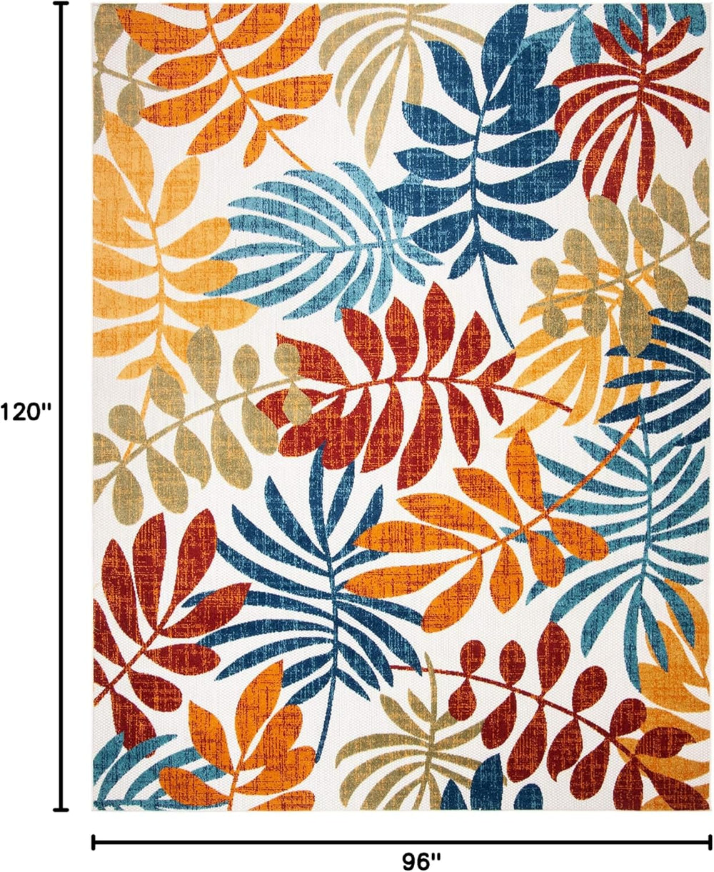 SAFAVIEH Washable Rug Outdoor Cabana Collection - 8' x 10', Cream &am...