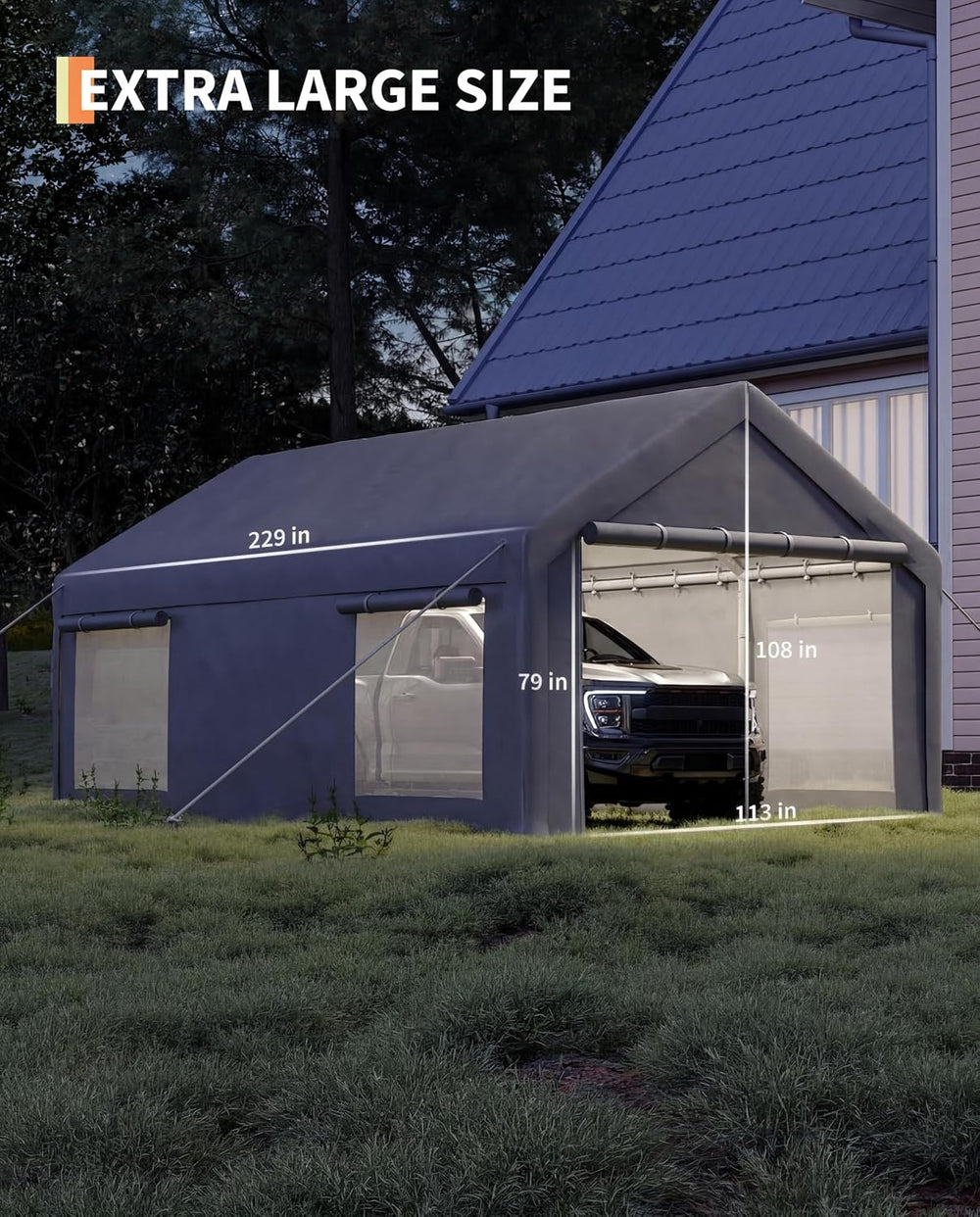 GarveeLife 10x20 Car Port Portable Garage