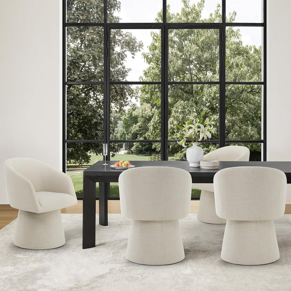 KISLOT Swivel Dining Chairs Modern Accent Armchair Side Deskchair for Diningr...