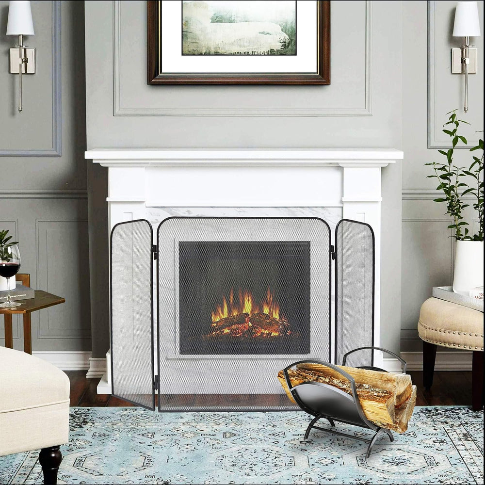 Fire Beauty Folding Firewood Rack Indoor Outdoor Log Storage Holder
