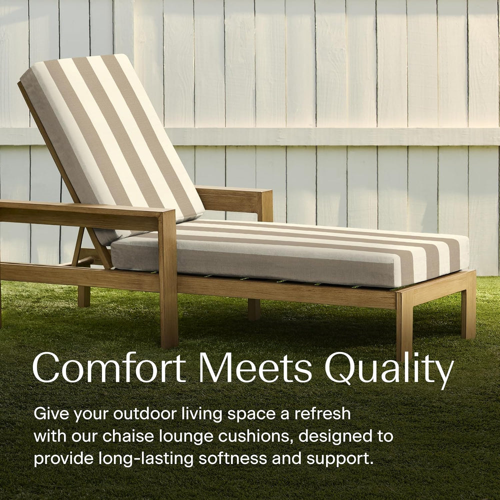Honeycomb Outdoor Heritage Chaise Cushion for Patio Furniture, 21.5 x 70