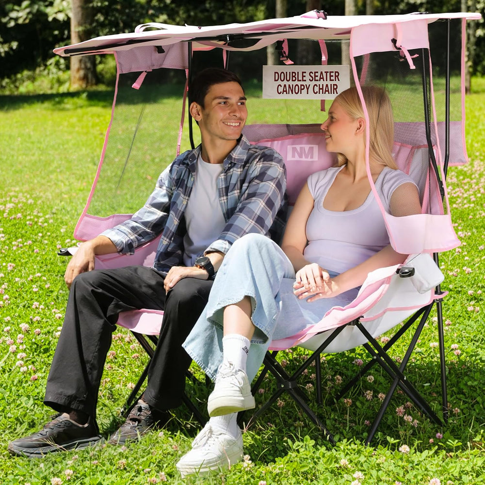 Night Market Double Camping Chair – Camping Couch, Double Folding Chair with ...