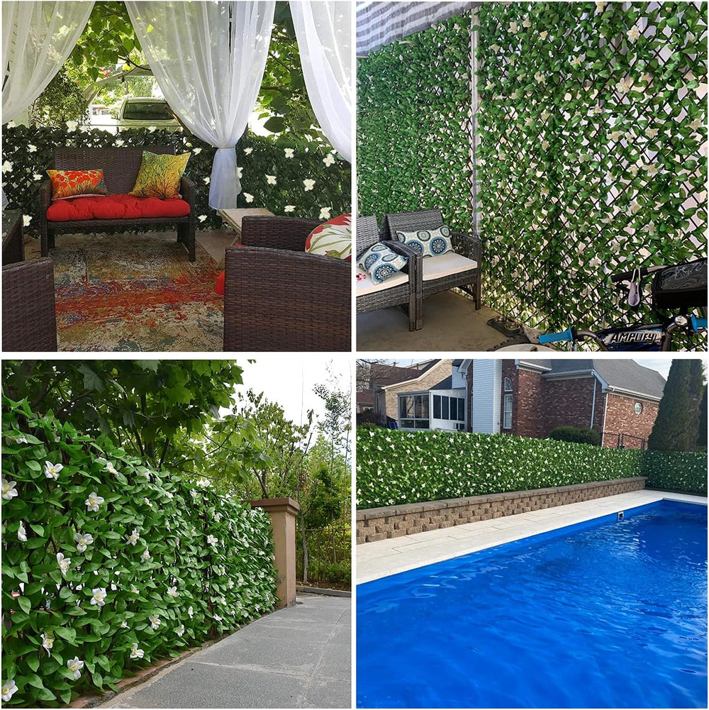 GLANT Expandable Fence Privacy Screen for Balcony Patio Outdoor,Decorative Fa...