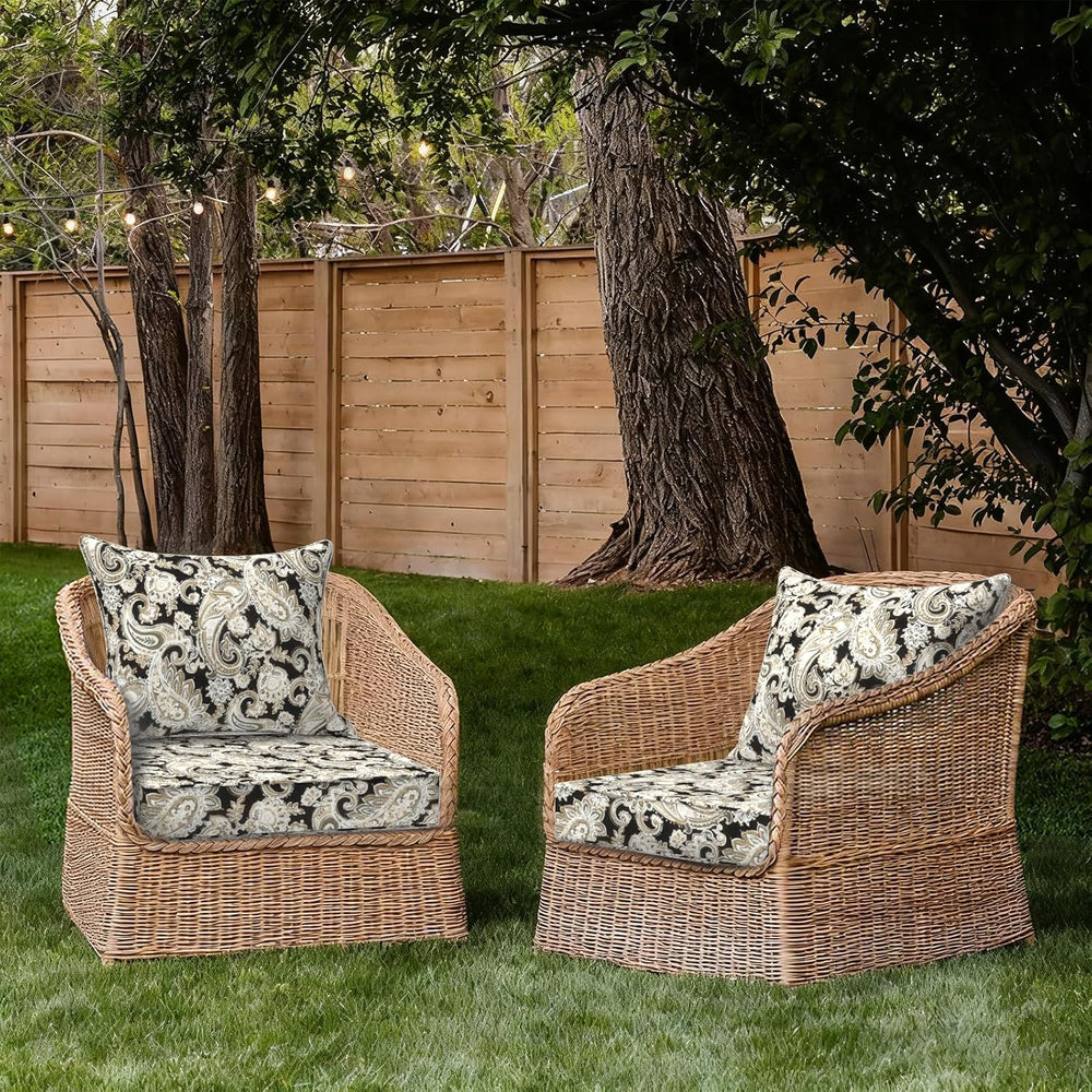 DYTXIII Outdoor Deep Seat Cushion Set, Water Repellent 24"x24" Pati...