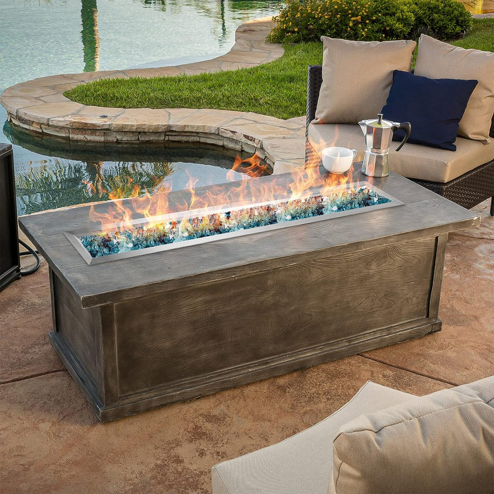 Stanbroil 60 by 6-Inch Linear Trough Drop-in Fire Pit Pan and Burner