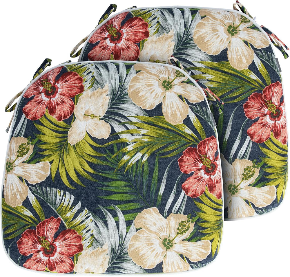 Magpie Fabrics Outdoor/Indoor 17"x16"x2" Chair Cushions with T...