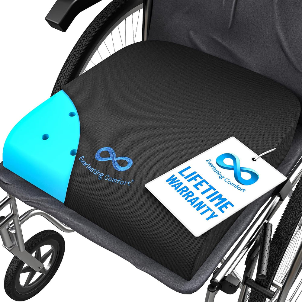 Everlasting Comfort Ventilated Wheelchair Cushions for Pressure Relief - Gel ...