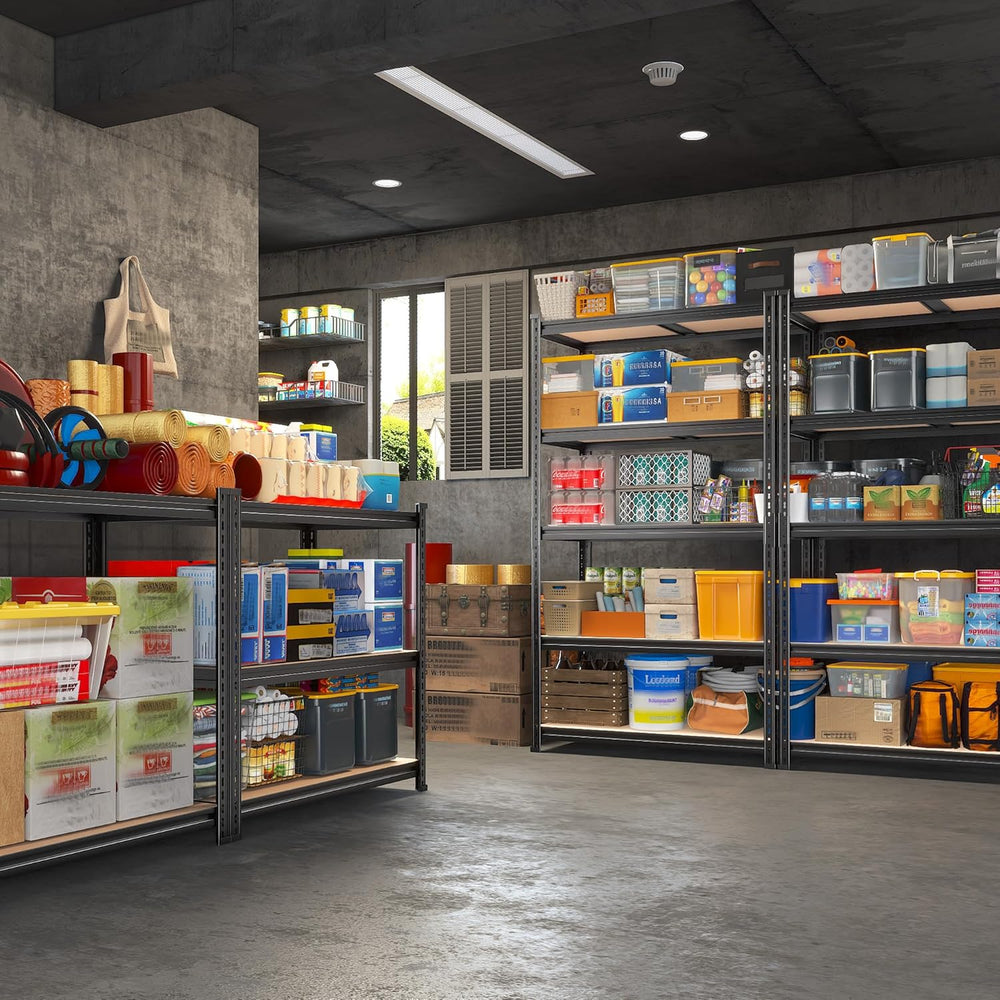 REIBII 2400LBS Garage Shelving,36" Wx16" Dx72" H Shelves for B...