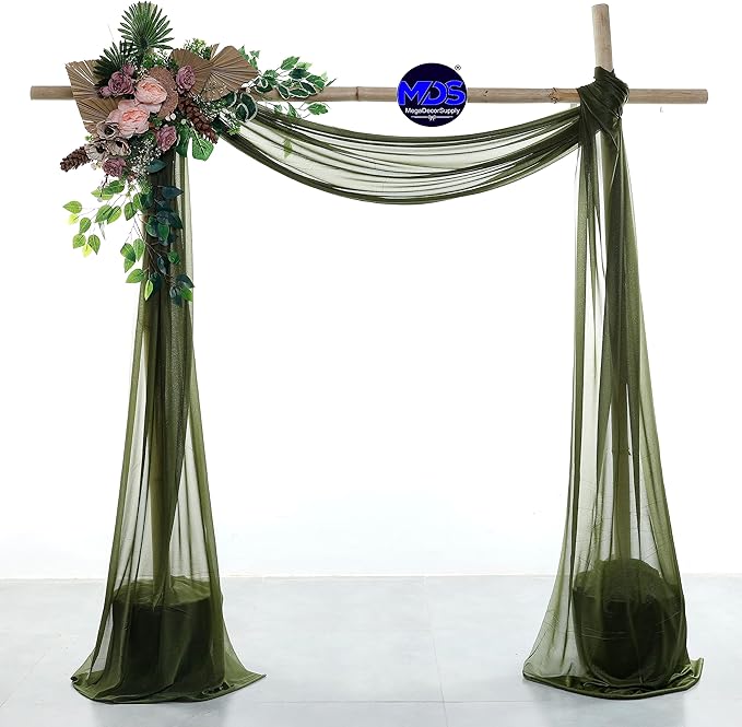 MDS Halloween Chiffon Draping Fabric - 1 Panel, 30" Wide x 40ft Long - S...