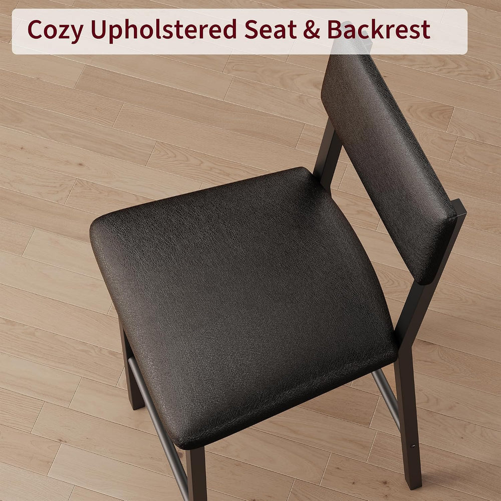 Garvee Bar Stools Set of 2, Kitchen Barstools Backrest and Footrest, Kitchen ...